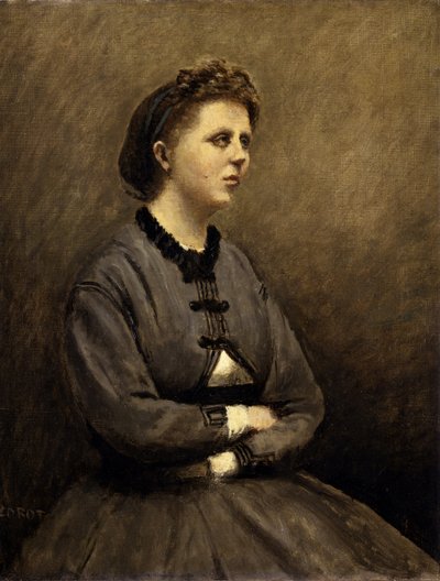 Mme de Larochenoire, Wife of the Painter by Jean Baptiste Camille Corot